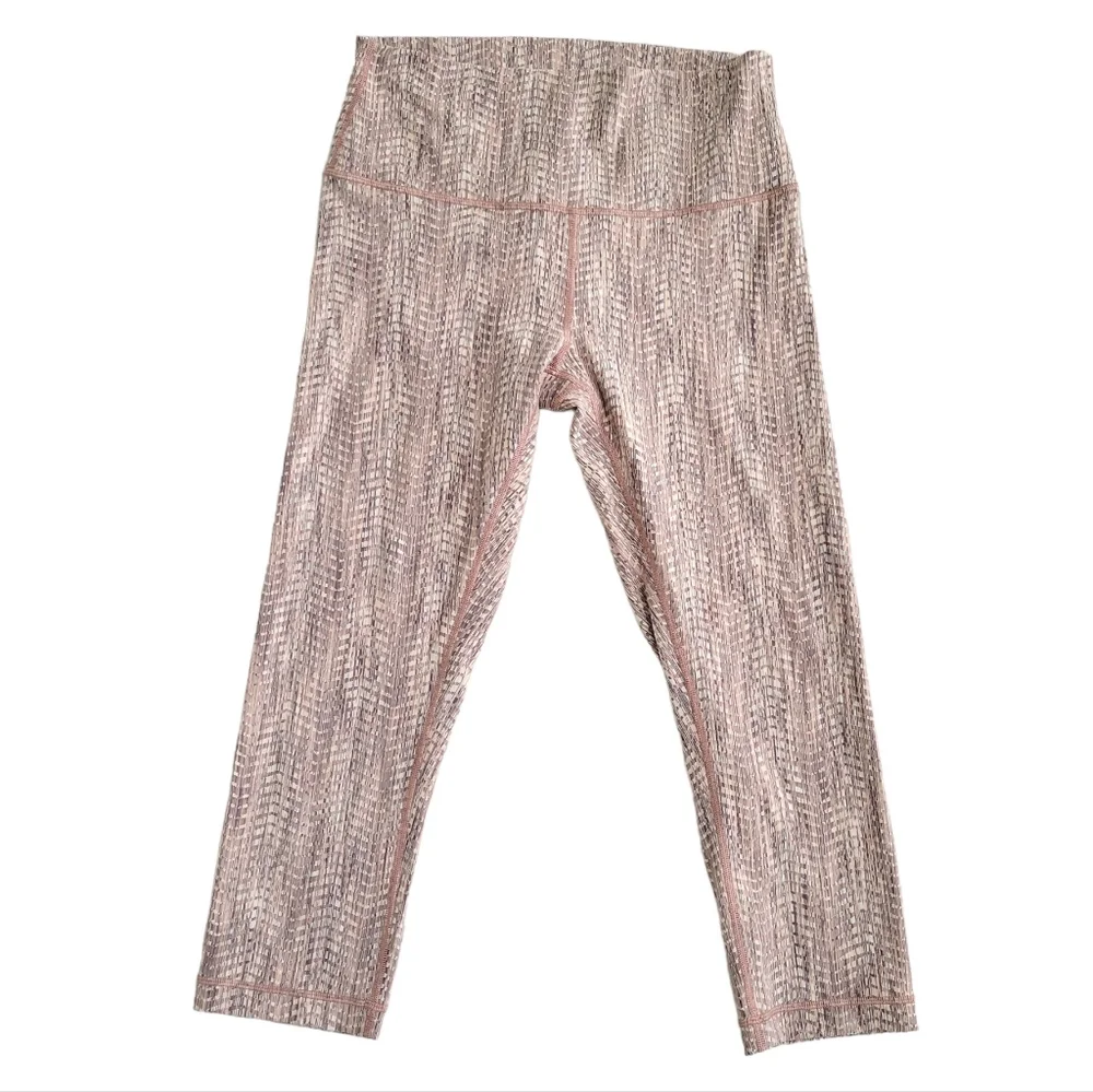 Lululemon Wunder Under Crop High Rise Leggings‎ Full On Luon 21